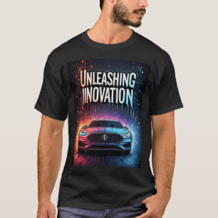 Camiseta 🚀 Carro Esportivo Futurista Liberando Inovação