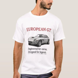 Camiseta Carro esportivo Gran Turismo clássico europeu de G