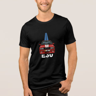 Camiseta Carro Esportivo Vermelho Clássico Retro E30