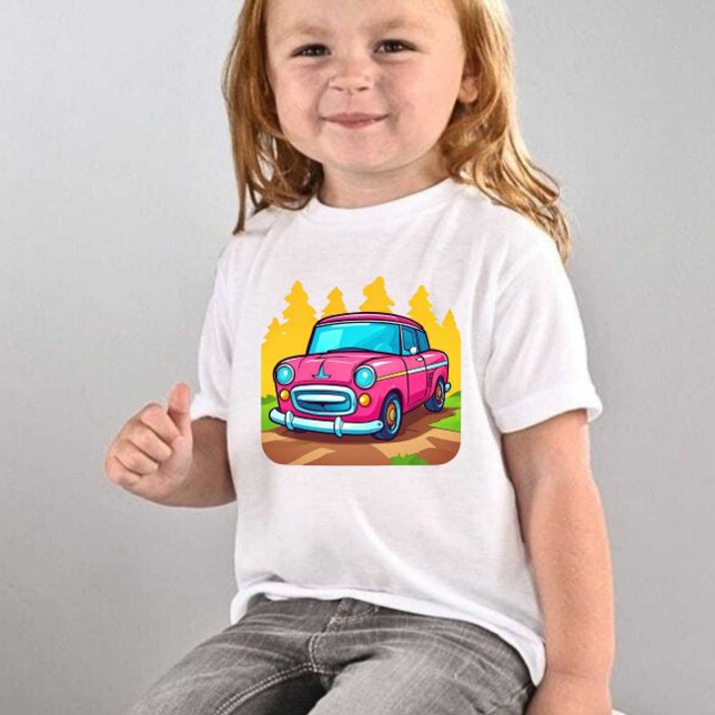 Camiseta Carro Impressão moderno de crianças em bruto (Criador carregado)