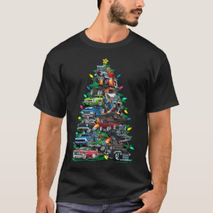 Camiseta Carro Loucura Árvores De Natal Carros Musculares E