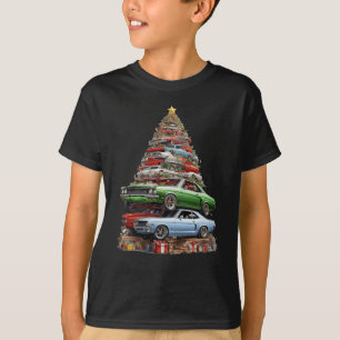 Camiseta Carro Madness Árvore de Natal Carros Musculosos Cl
