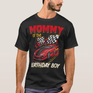 Camiseta Carro-Mamãe de Corrida de Carro de Fórmula Birthda