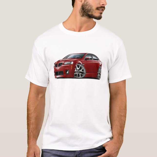 Camiseta Carro marrom de Pontiac G8 GXP (Frente)