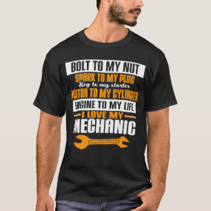 Camiseta Carro Mecânico de Reparo Automático Trabalhos de G