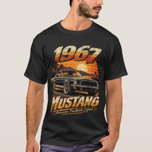 Camiseta Carro Muscle Americano Ford Mustang Fastback 1967