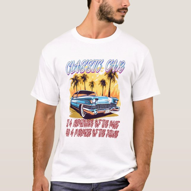 Camiseta carro muscular de vintage (Frente)