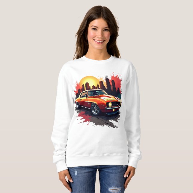 Camiseta Carro Muscular do grafite (Frente Completa)