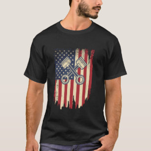 Camiseta Carro Muscular do Pavilhão Americano para Mech Pat