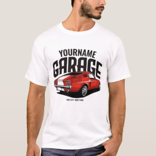 Camiseta Carro Muscular Personalizado 1967 Garagem Fastback