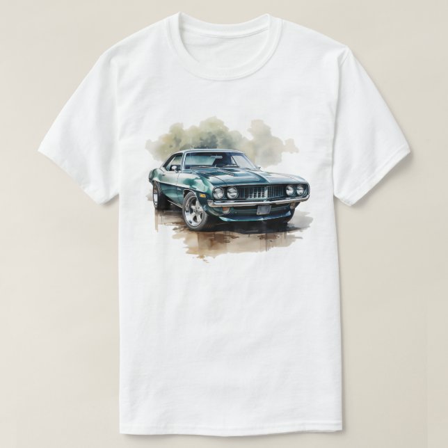 Camiseta Carro Musculoso Clássico (Frente do Design)