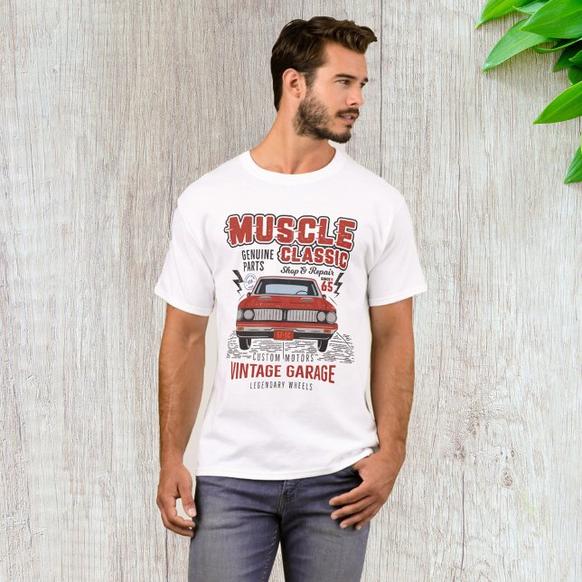 Camiseta Carro Musculoso Clássico (Criador carregado)