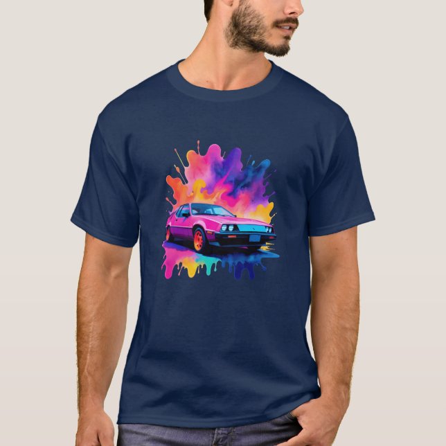 Camiseta Carro Neon Echoes (Frente)