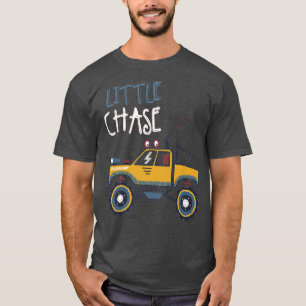 Camiseta Carro para crianças Pequeno Chase Racing Show Mons