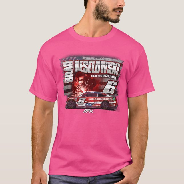 Camiseta Carro Patriótico Brad Keselowski (Frente)