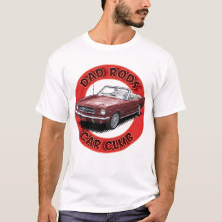 Camiseta Carro Pônei Vermelho Dad Rods Car Club