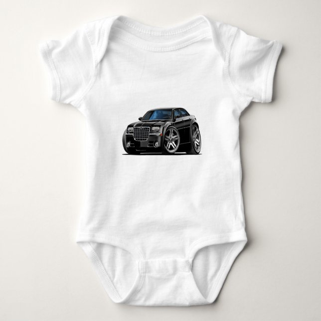Camiseta Carro preto de Chrysler 300 (Frente)