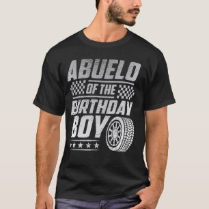Camiseta Carro Race Abuelo Da Família Birthday Boy Racing