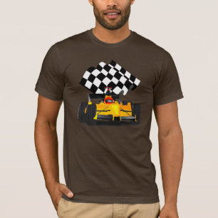 Camiseta Carro Race Amarelo com Sinalizador Verificado
