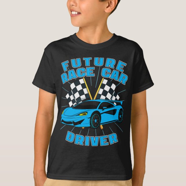 Camiseta Carro Race Boys Motorista De Carro Race Futuro De  (Frente)