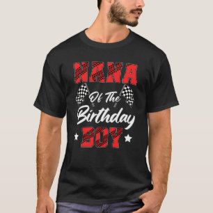 Camiseta Carro Race Nana Da Família Birthday Boy Racing Pi
