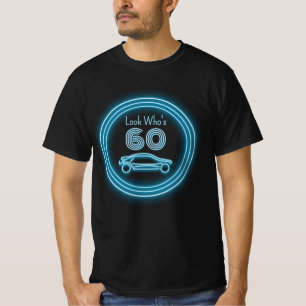 Camiseta Carro Rápido de Homens de Aniversário e Idade da E