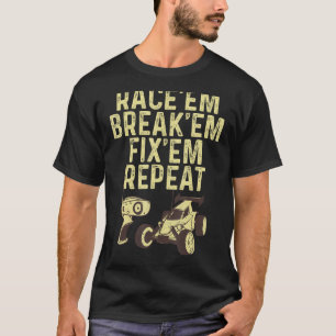 Camiseta Carro RC legal para homens, RC, Raça de Carro
