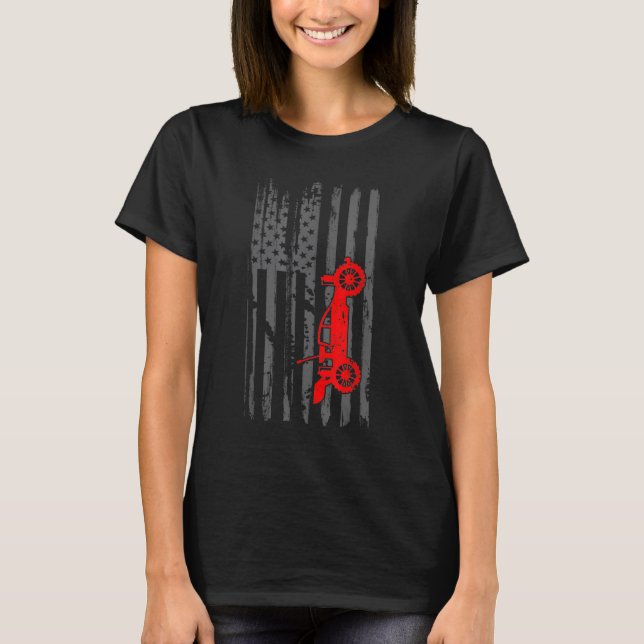 Camiseta Carro RC Racing American Flag Radio Control (Frente)