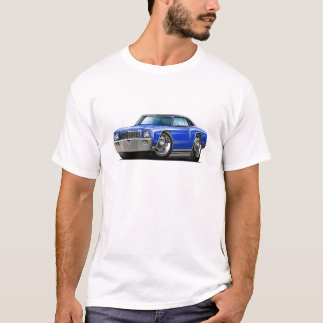 Camiseta Carro superior Azul-Preto de Monte 1971 - de Carlo (Frente)