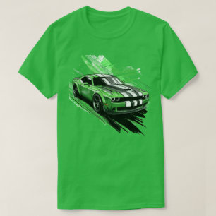 Camiseta Carro Turbo-Esportivo Verde
