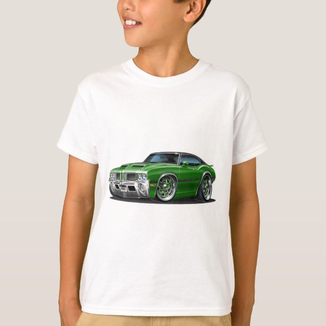 Camiseta Carro verde do cutelo 442 dos velhos (Frente)