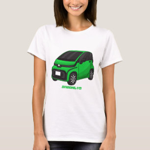 Camiseta Carro verde e fino