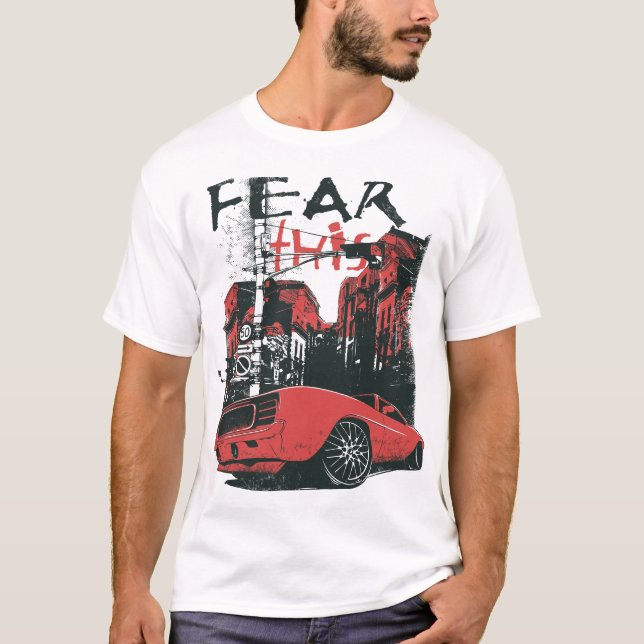 Camiseta carro vermelho (Frente)
