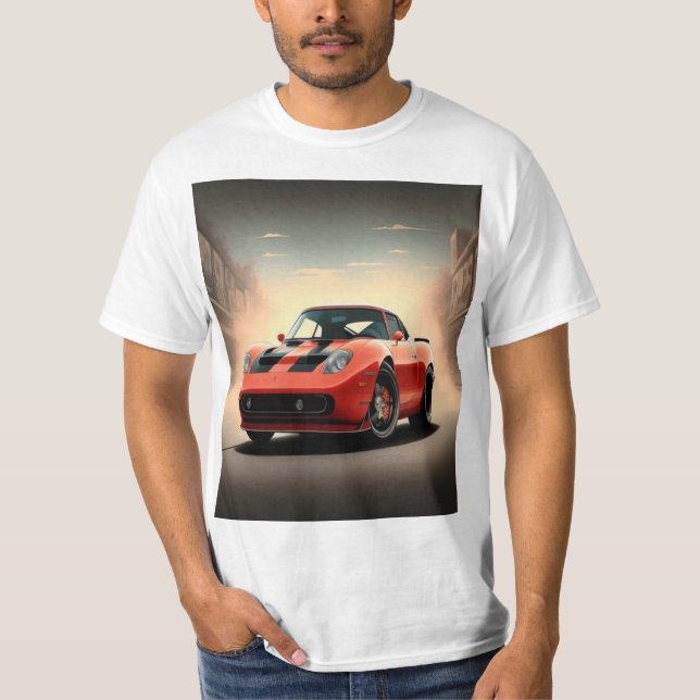 Camiseta carro vermelho (Frente)