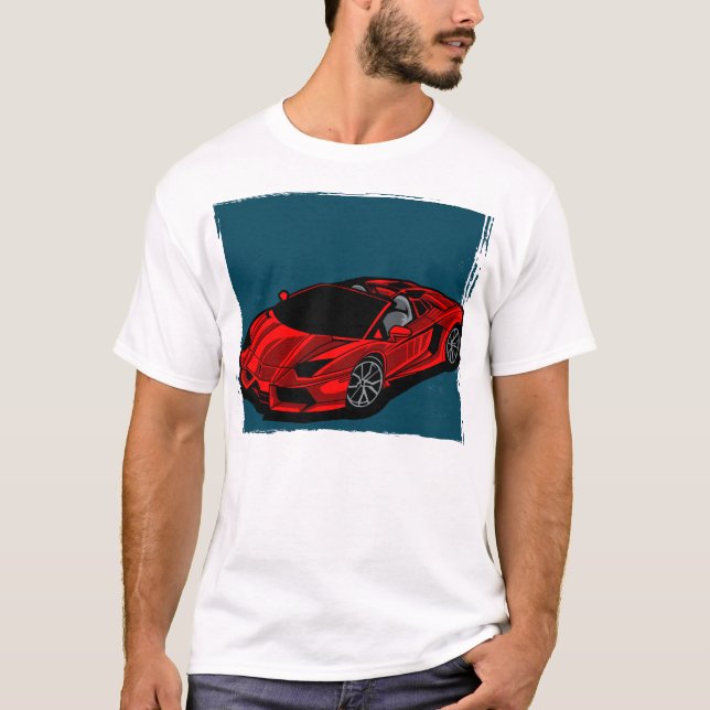 Camiseta carro vermelho (Frente)