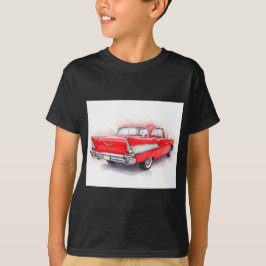 Camiseta Carro vermelho dos anos 50