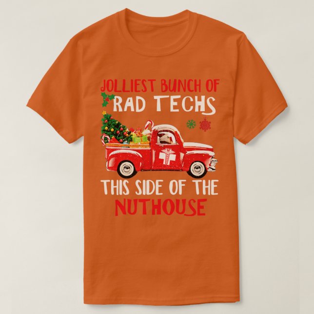 Camiseta Carro Vermelho Rad Tech Feliz Natal Suor H (Frente do Design)