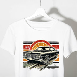 Camiseta carro vintage