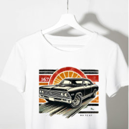 Camiseta carro vintage