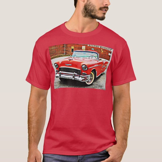 Camiseta Carro vintage Clássico do Carro legal (Frente)