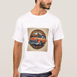 Camiseta Carro vintage de Oddball Cow