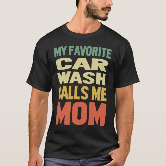 Camiseta Carro Wash me chama MOM (Frente)