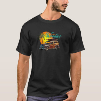 Camiseta Carroça de Madeira Clássica de 1950, Carroça de Es