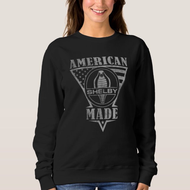 Camiseta Carroll Shelby American Made Flag (Frente)