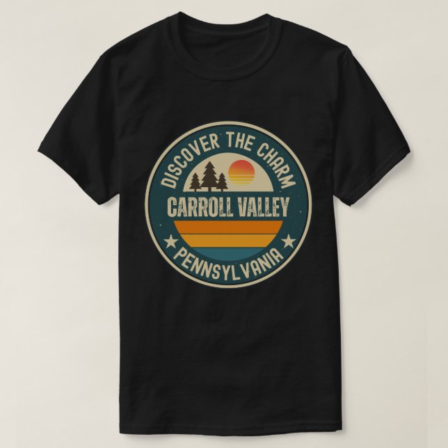 Camiseta Carroll Valley, Pensilvânia (Frente do Design)