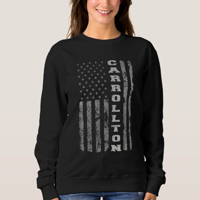 Camiseta Carrollton Texas American Flag (Frente)