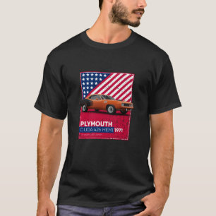 Camiseta Carros Clássicos Plymouth Cuda 426 Hemi 1971