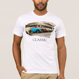 Camiseta *~* Carros Coloridos Antigos Da Vintagem Clássica 