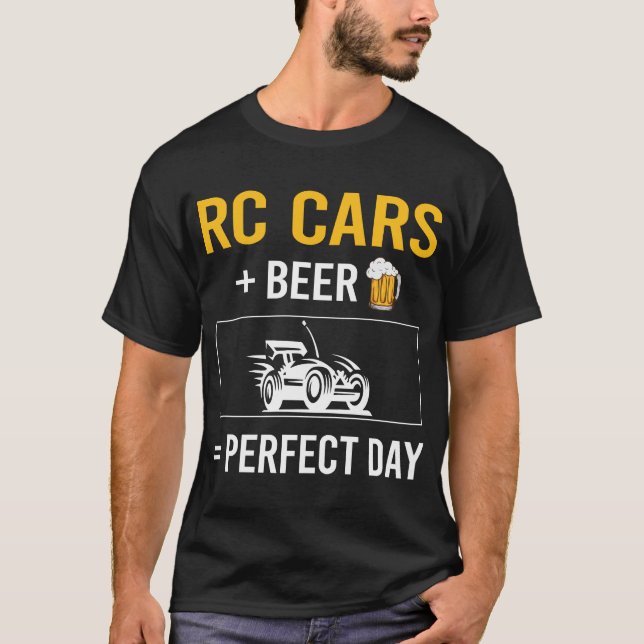 Camiseta Carros de Carro RC no Dia da Cerveja (Frente)