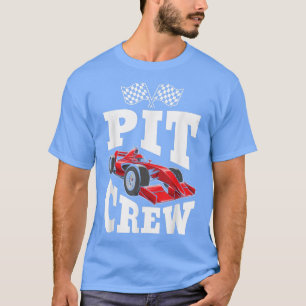 Camiseta Carros De Corrida De Pit Tripulantes, Raça De Pass